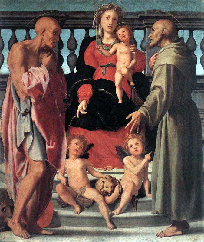 madonna and child with two saints